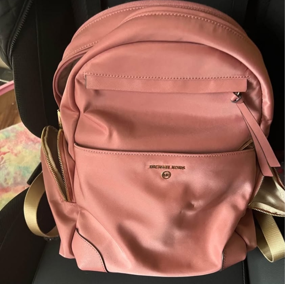 Michael Kors Pink Backpack with Adjustable Straps